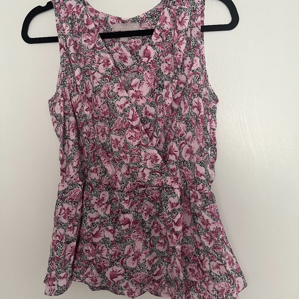 Chelsea28 Women's Pink Sleeveless Blouse